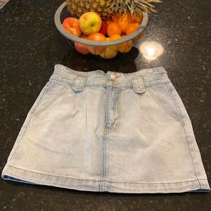 Forever 21 mini jean skirt